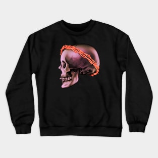 Human Skull V3 BarbedWire Crewneck Sweatshirt